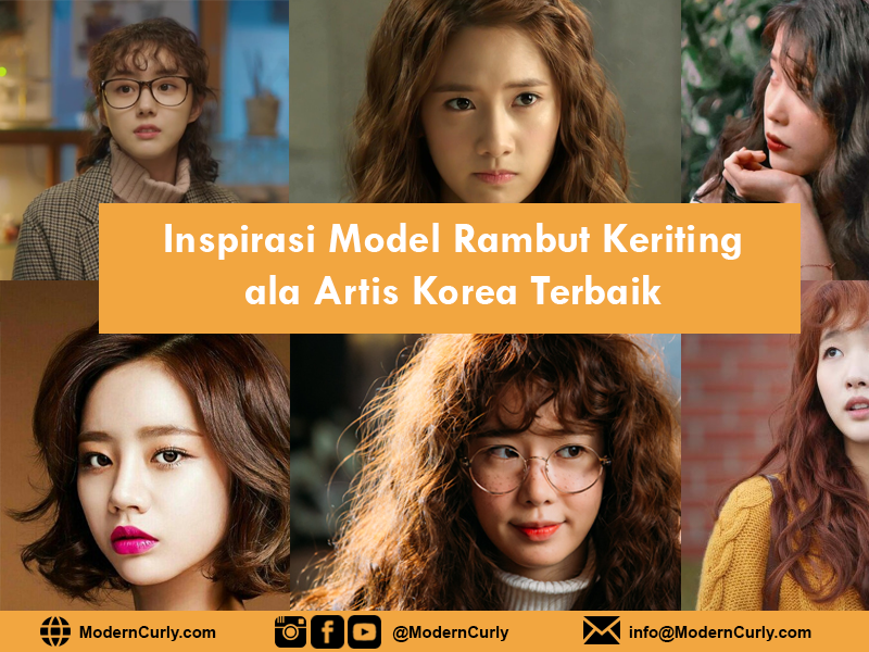 Model Rambut Keriting Ala Artis Korea