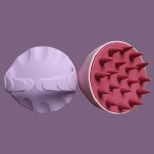 Scalp Massager Head Brush for Spa - Purple , Red Raspberry