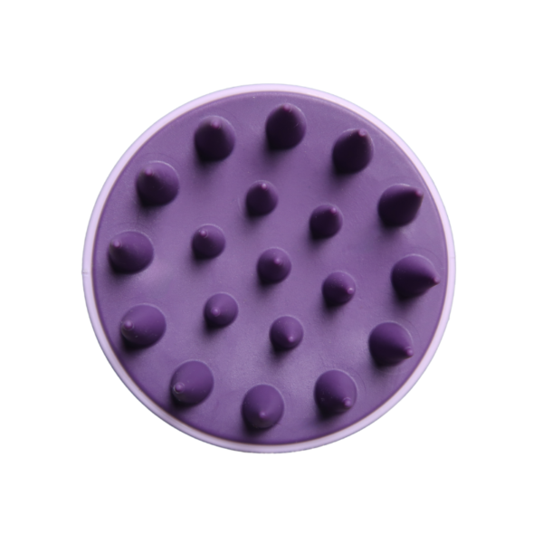 Scalp Massager Head Brush for Spa - Purple - bottom view