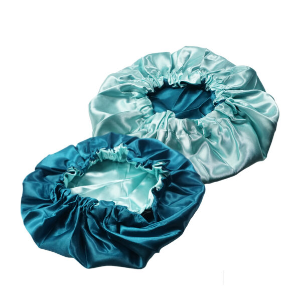 Silk Bonnet Shower Cap Tosca & Green