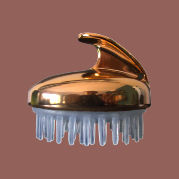 Scalp Massager Head Brush - Gold Handle (1)